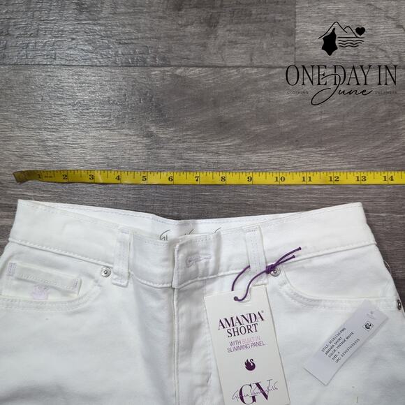 Gloria Vanderbilt Amanda Denim Shorts Size 4 - Picture 3 of 7